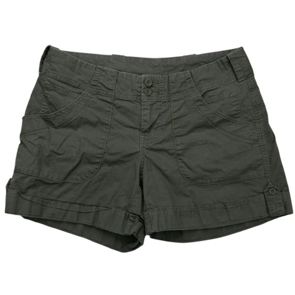 KOPPEN Women's Cargo Shorts Size 6 Olive Discontinued Rare Hiking Outdoor Cotton